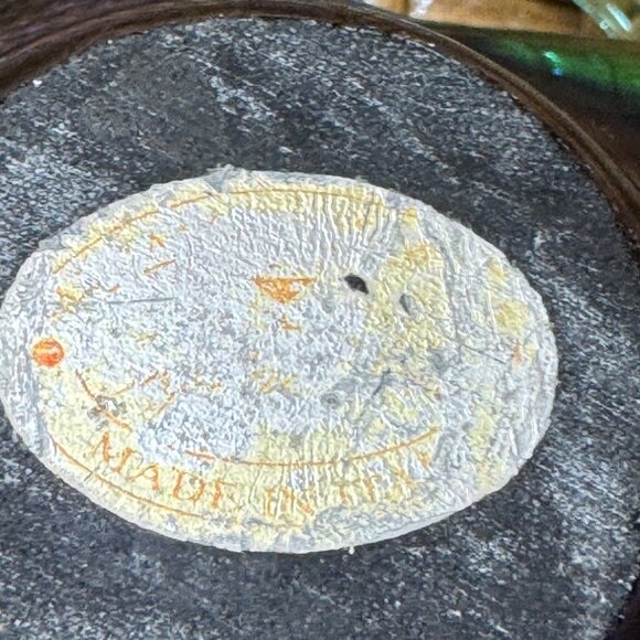 Vintage Murano Hand-Blown Art Glass Centerpiece Webbed Bowl Blue & Green - Picture 7 of 8